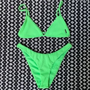 Billabong Neon Green Hike Bikini Set S